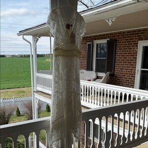 FARM Rio White Lace Midi Dress size 8-10